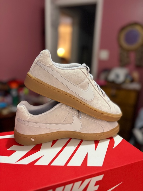 Nike Shoes - Nike Court Royale Suede Low-Top Sneakers Beige Size 6 Women 4.5 Mens/kids